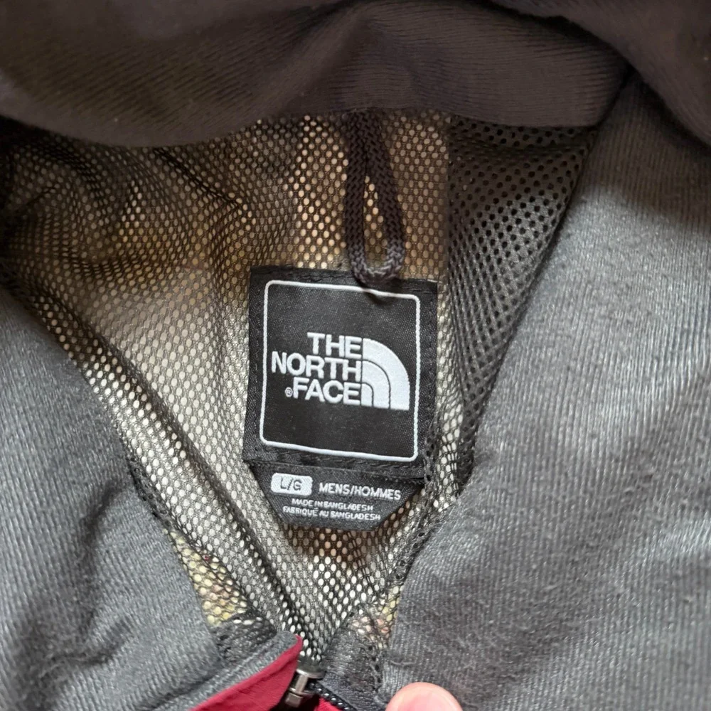 Vintage 2000s The North Face HyVent Rain Jacket Mens Large Maroon Red Hooded